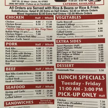 Route 22 BBQ menu 2